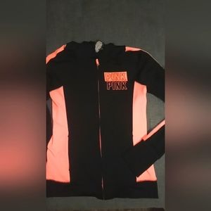 Pink & black PINK zip jacket